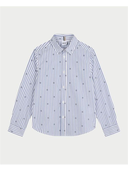 Boss Kids Shirt with Micro Pattern BOSS | J5112810P