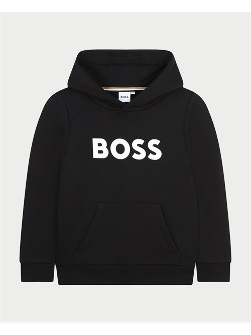 Felpa bambini Boss con cappuccio e logo BOSS | J5118709B