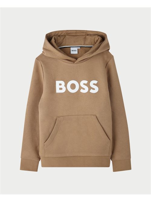 Felpa bambini Boss con cappuccio e logo BOSS | J51187269