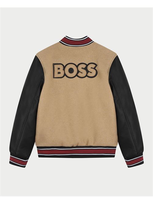 Boss Kids Bomber Jacket with Logo BOSS | J51243269