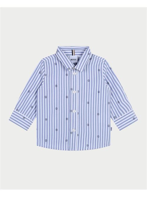 Boss Long Sleeve Cotton Shirt for Kids BOSS | J5125410P