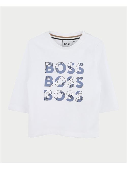 T-shirt Boss à manches longues pour enfants BOSS | J5129110P