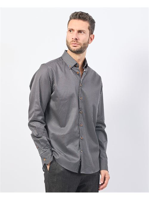 Chemise homme Bugatti ? micro motif multicolore BUGATTI | 9350-68509B470