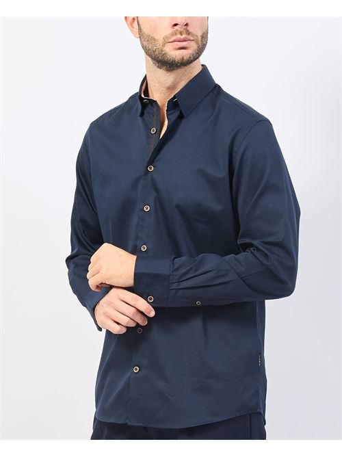 Chemise homme Bugatti bleu uni BUGATTI | 9750-68503B390