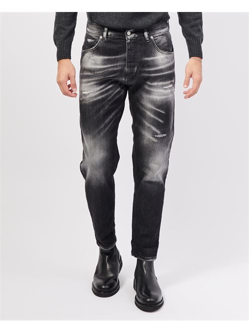 Diff?rents jeans noirs coupe slim avec 5 poches DIFFERENT | 2501-BULLDENIM