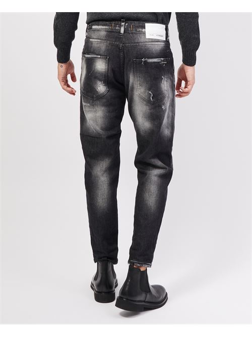 Diff?rents jeans noirs coupe slim avec 5 poches DIFFERENT | 2501-BULLDENIM