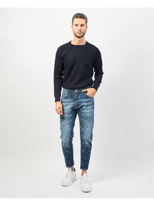 Diff?rents jeans pour hommes 5 poches avec motif all-over DIFFERENT | M02DENIM