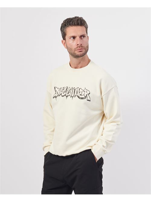 Sweat-shirt ras du cou Disclaimer avec logo pour hommes DISCLAIMER | 24IDS54519LATTE-ST.NERA