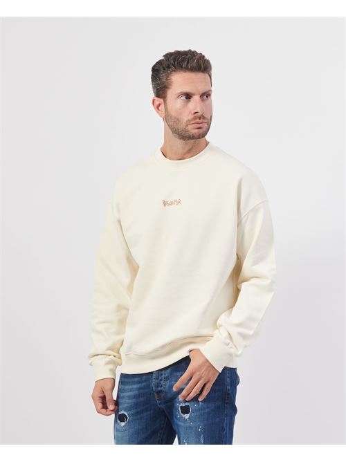 Sweat-shirt pour hommes avec logo devant et derri?re DISCLAIMER | 24IDS54621LATTE