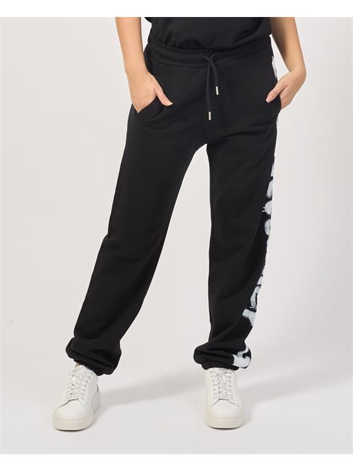 Pantalon de surv?tement femme avec logo DISCLAIMER | 24IDS54657NERO-ST.BIANCA