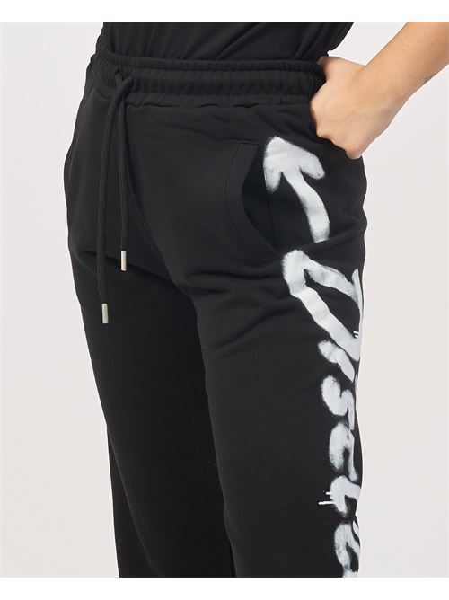 Pantalon de surv?tement femme avec logo DISCLAIMER | 24IDS54657NERO-ST.BIANCA