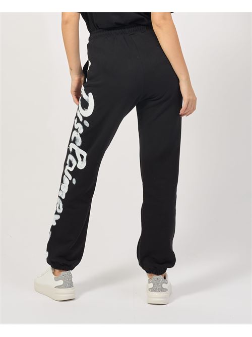 Pantalon de surv?tement femme avec logo DISCLAIMER | 24IDS54657NERO-ST.BIANCA