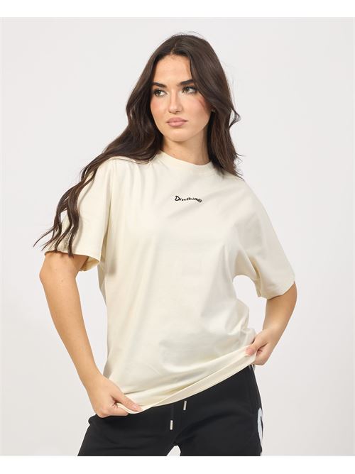 T-shirt femme Disclaimer avec logo devant et derri?re DISCLAIMER | 24IDS54659LATTE-ST.NERA