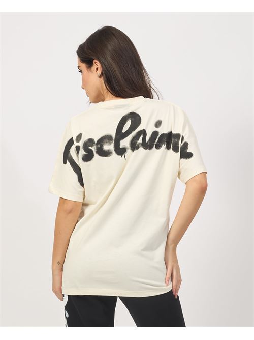 T-shirt femme Disclaimer avec logo devant et derri?re DISCLAIMER | 24IDS54659LATTE-ST.NERA