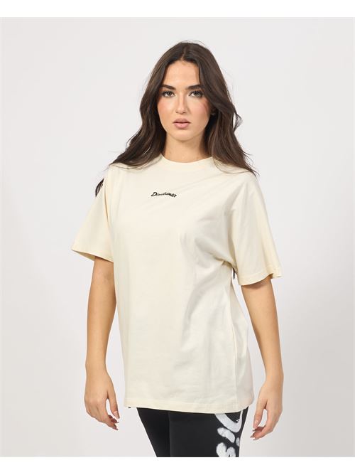 T-shirt femme Disclaimer avec logo devant et derri?re DISCLAIMER | 24IDS54659LATTE-ST.NERA