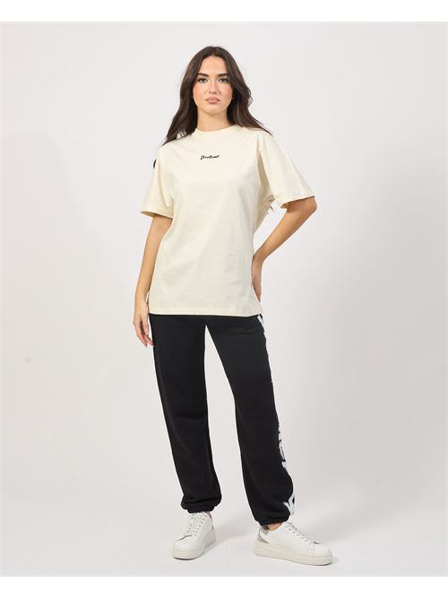 T-shirt femme Disclaimer avec logo devant et derri?re DISCLAIMER | 24IDS54659LATTE-ST.NERA