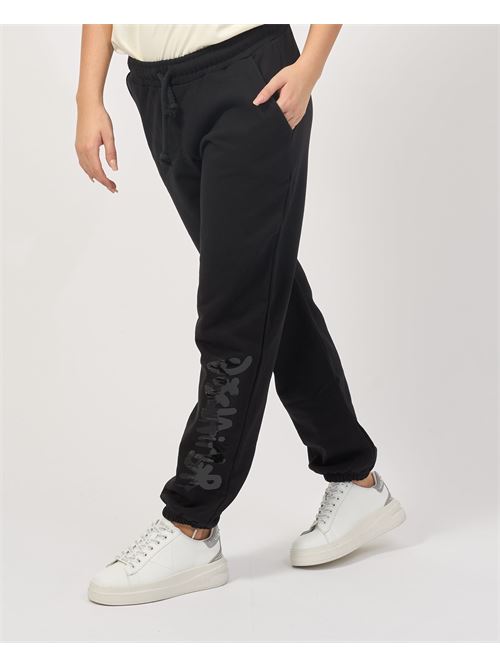 Pantalon polaire avec ?lastique et cordon de serrage DISCLAIMER | 24IDS54673NERO