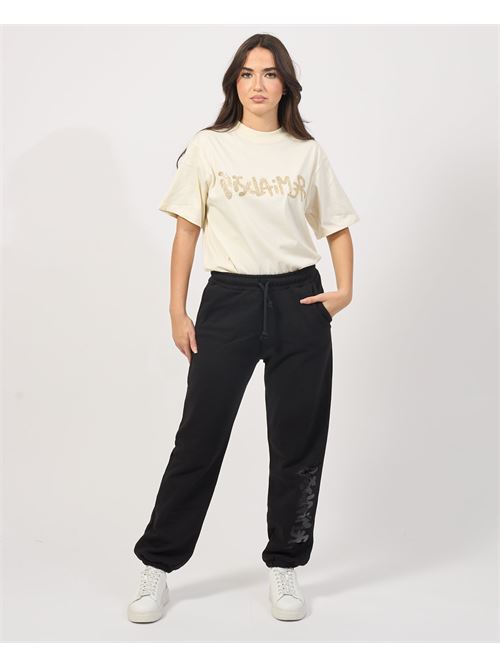 Pantalon polaire avec ?lastique et cordon de serrage DISCLAIMER | 24IDS54673NERO