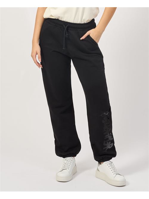 Pantalon polaire avec ?lastique et cordon de serrage DISCLAIMER | 24IDS54673NERO