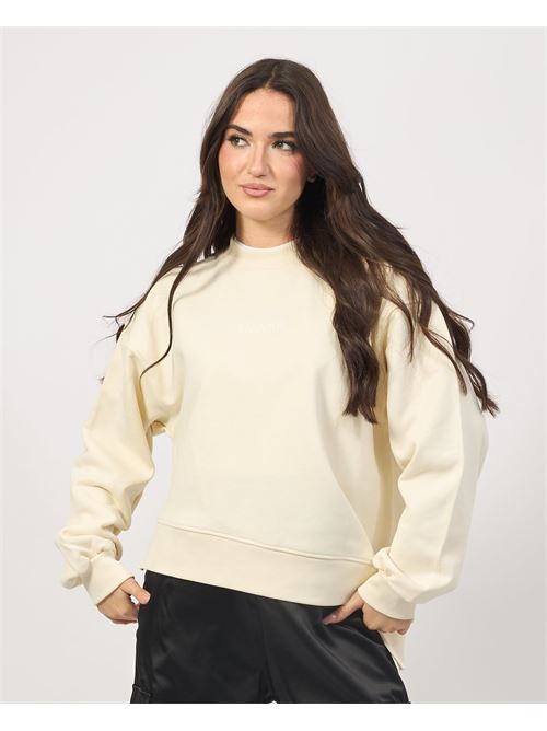 Sweat-shirt asym?trique avec fentes pour femme DISCLAIMER | 24IDS54723LATTE