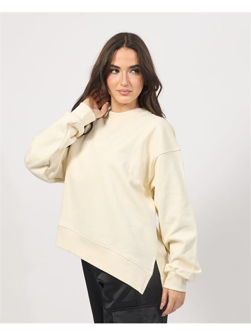 Sweat-shirt asym?trique avec fentes pour femme DISCLAIMER | 24IDS54723LATTE