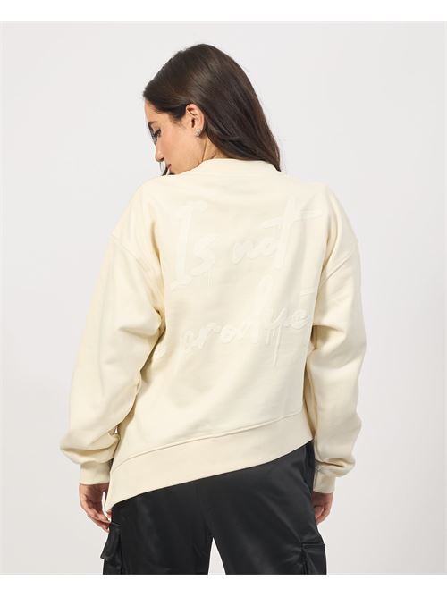 Sweat-shirt asym?trique avec fentes pour femme DISCLAIMER | 24IDS54723LATTE