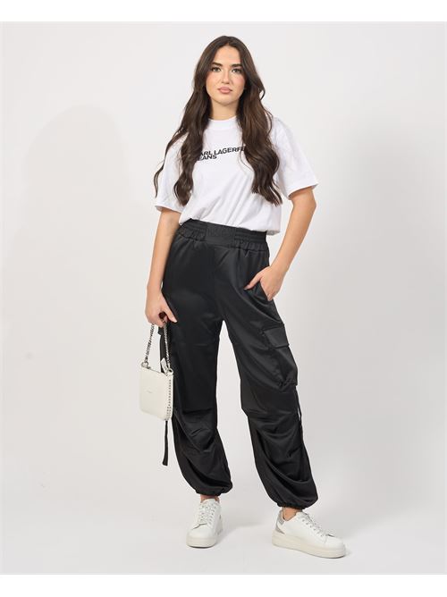 Pantalon cargo ? taille ?lastique DISCLAIMER | 24IDS54726NERO