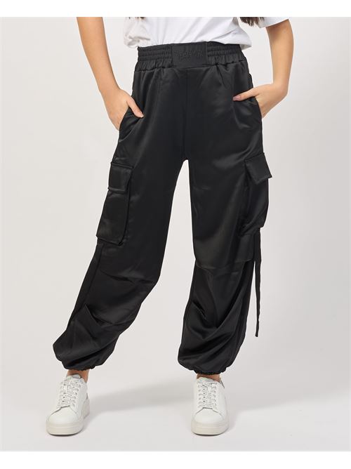 Pantalon cargo ? taille ?lastique DISCLAIMER | 24IDS54726NERO