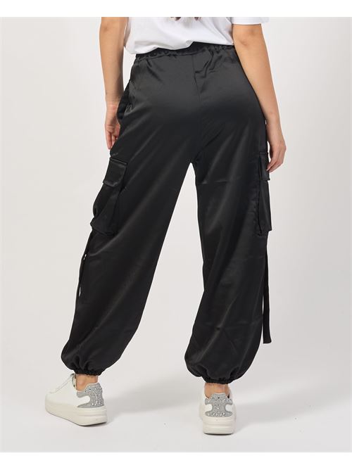 Pantalon cargo ? taille ?lastique DISCLAIMER | 24IDS54726NERO