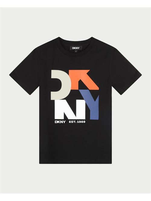 T-shirt enfant DKNY avec logo d?structur? DKNY | D6019509B