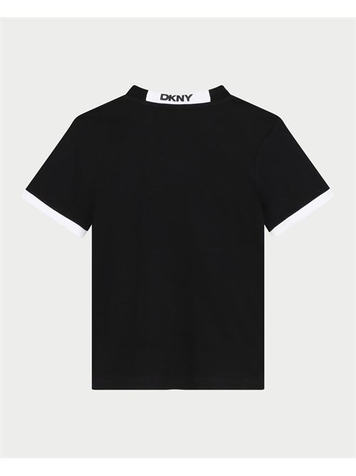 T-shirt DKNY noir bicolore pour enfant DKNY | D6019709B