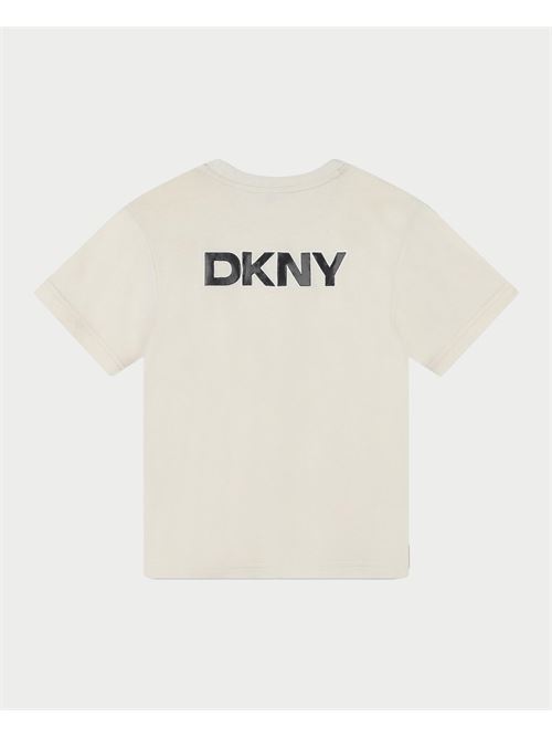 T-shirt enfant DKNY avec logo devant et dos DKNY | D60212022