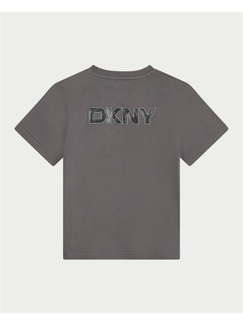 T-shirt enfant DKNY avec logo devant et dos DKNY | D60212094