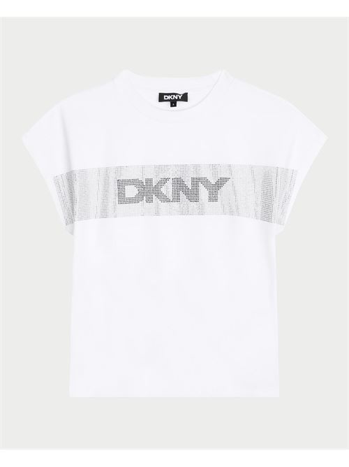 T-shirt fille DKNY avec logo DKNY | D6202010P