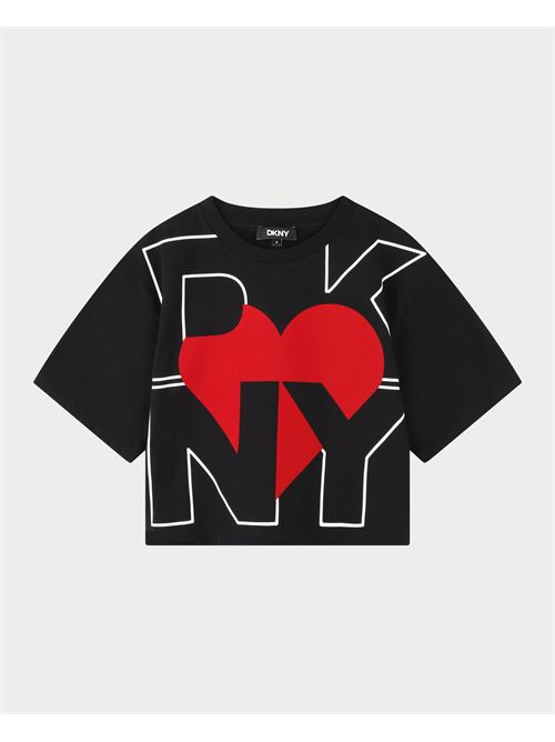 T-shirt fille DKNY avec logo DKNY | D6206509B