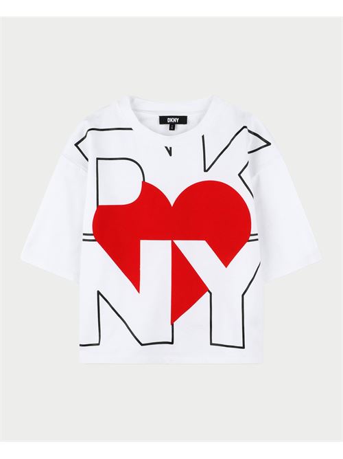 T-shirt fille DKNY avec logo DKNY | D6206510P