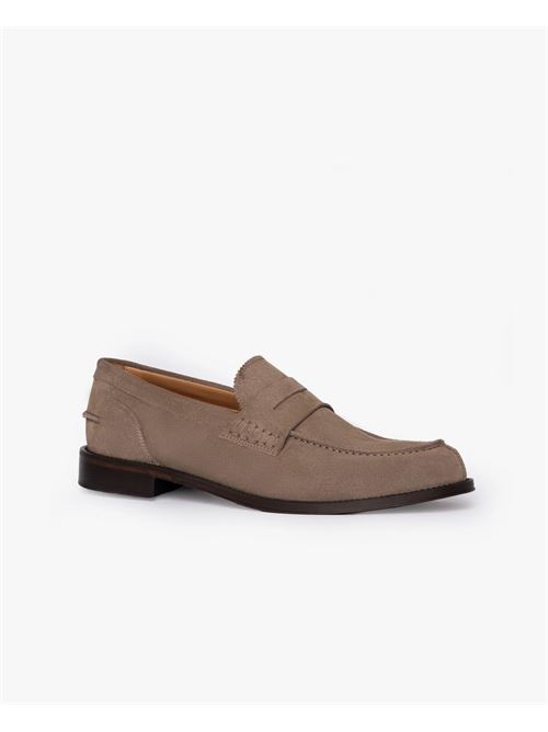 Mocassins en daim taupe pour hommes du Exton College EXTON | 102TAUPE