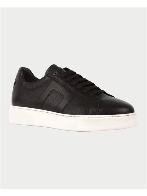 Sneakers Exton in cuoio Bottolato Moro EXTON | 350MORO