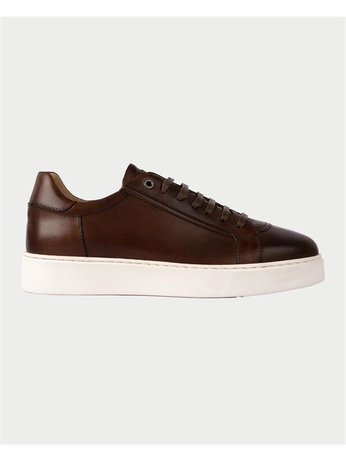 Exton men's sneakers in real leather EXTON | 353MOGANO