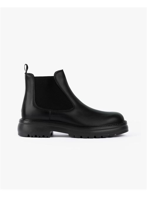 Bottines en cuir de veau noir pour homme Exton Beatles EXTON | 587NERO