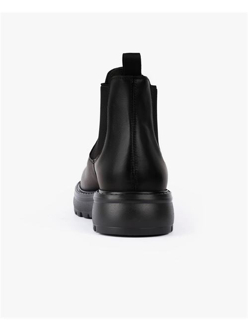 Bottines en cuir de veau noir pour homme Exton Beatles EXTON | 587NERO