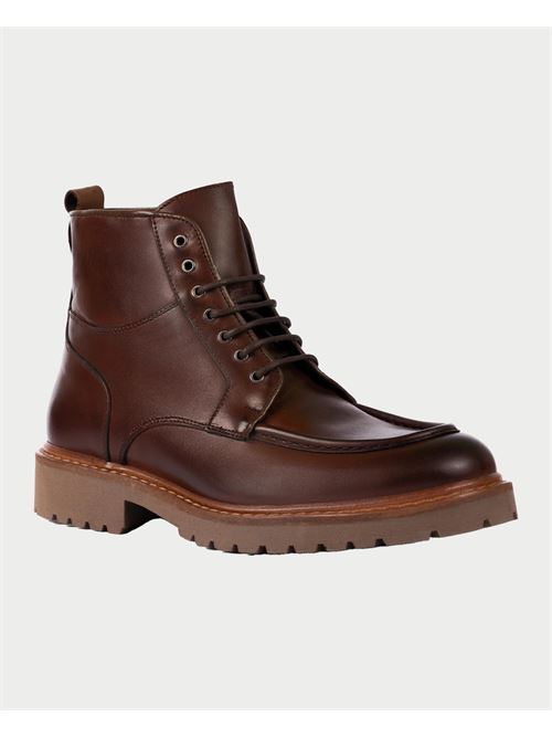 Bottines pour hommes Exton en cuir de veau marron EXTON | 684BROWN