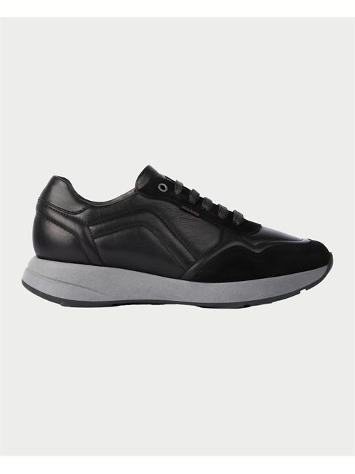 Sneakers uomo Exton in pelle e camoscio EXTON | 802NERO