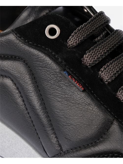 Sneakers uomo Exton in pelle e camoscio EXTON | 802NERO