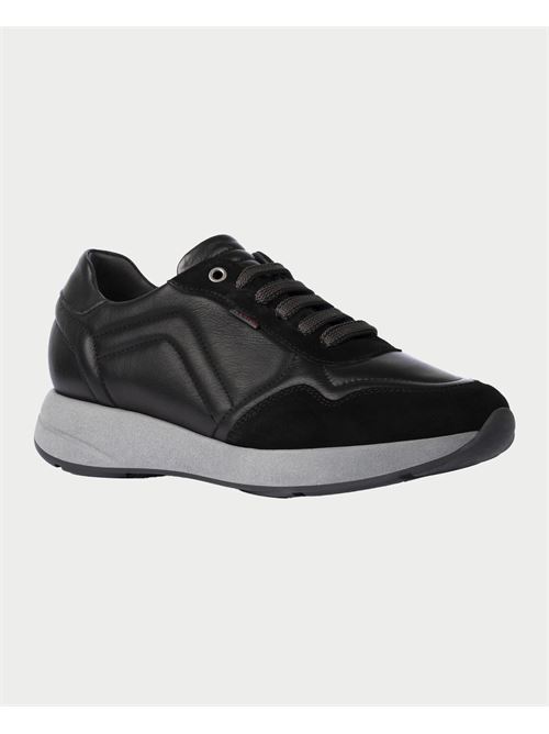 Sneakers uomo Exton in pelle e camoscio EXTON | 802NERO