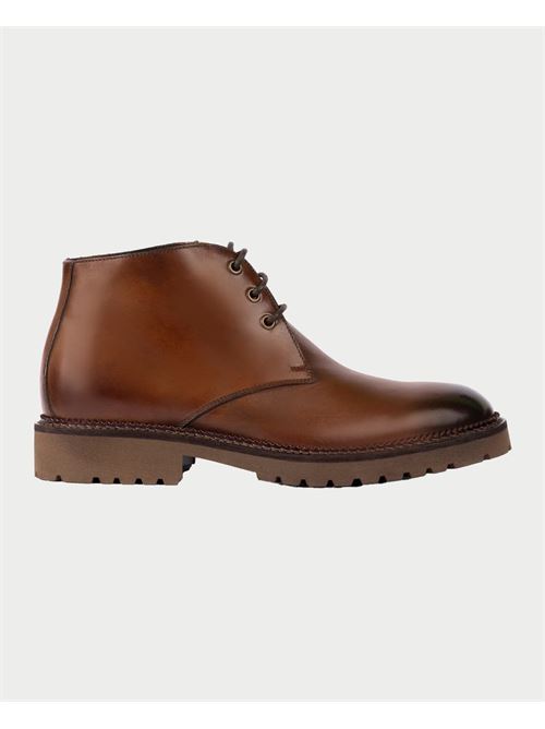 Bottines en cuir de veau et bois pour hommes Exton EXTON | 9357LEGNO