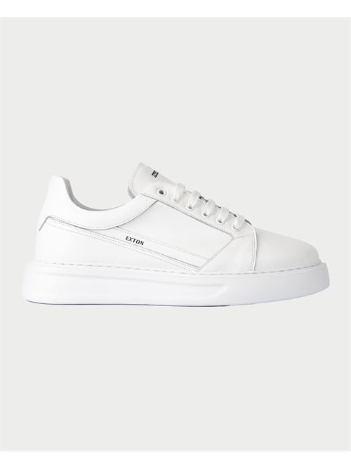 Sneakers uomo Exton in pelle con logo laterale EXTON | 990BIANCO