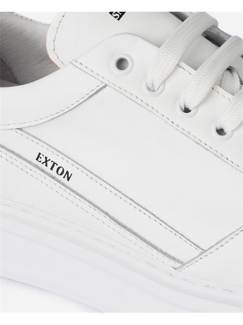 Sneakers uomo Exton in pelle con logo laterale EXTON | 990BIANCO