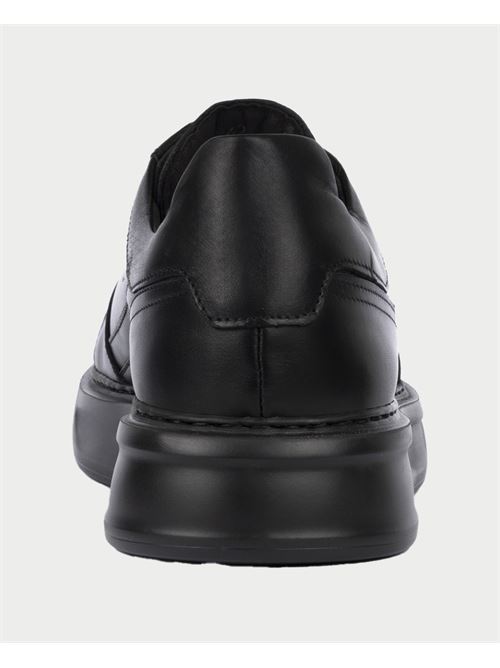 Sneakers uomo Exton in pelle con logo laterale EXTON | 990NERO