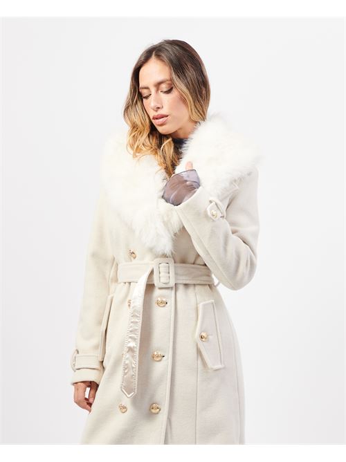 Fracomina double-breasted long coat FRACOMINA | FR24WC1015W57901108